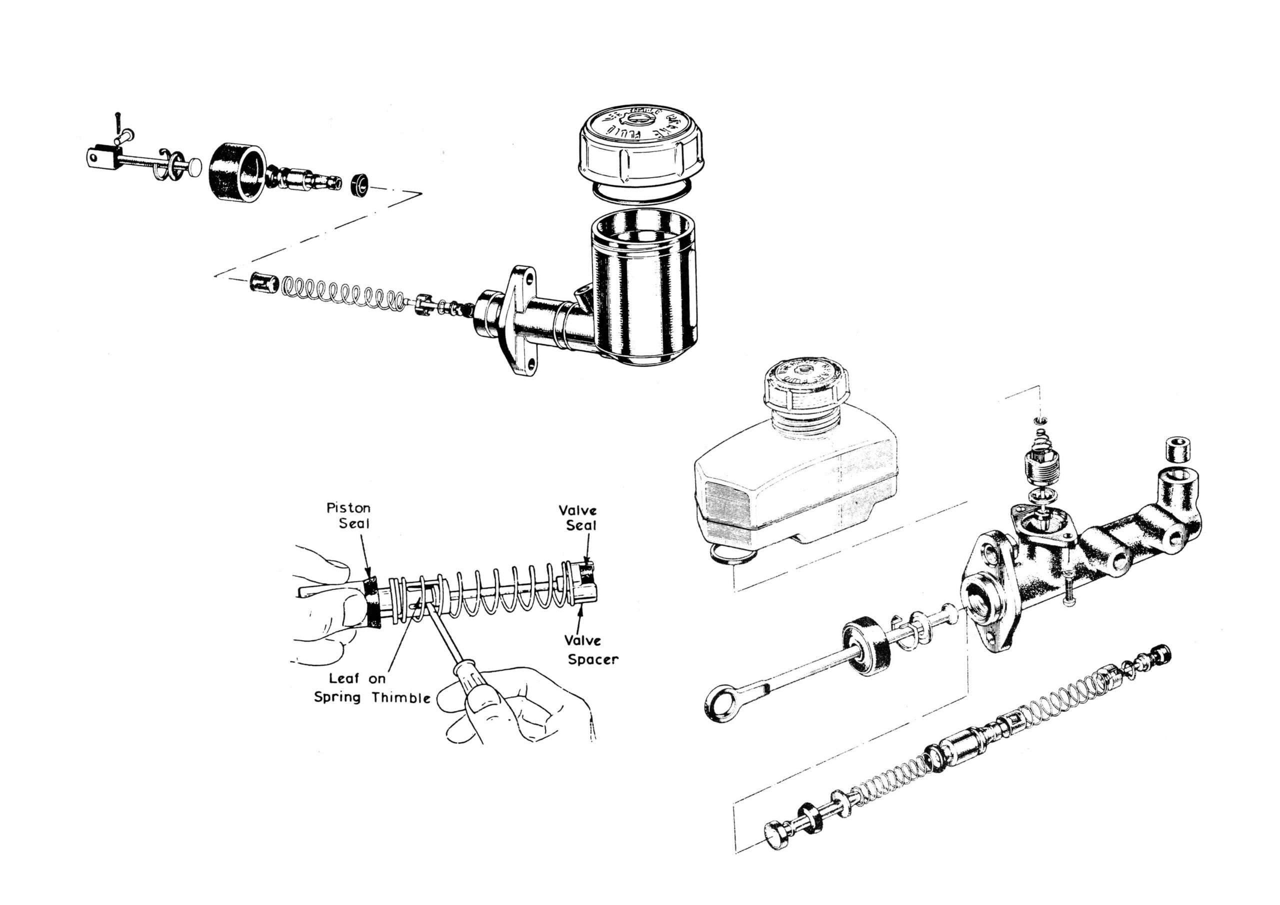 Lotus Elan Brake Master Cylinder Diagram