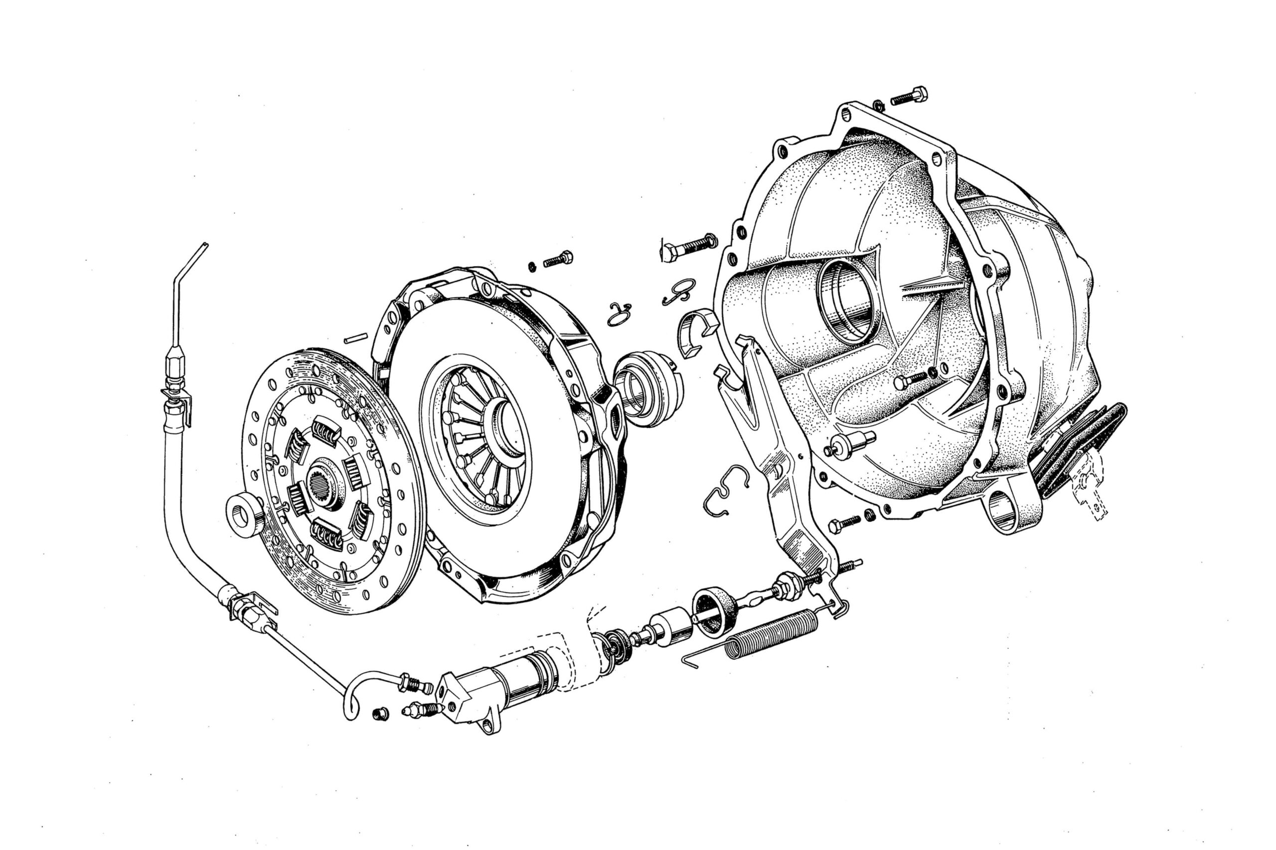 Lotus Elan Clutch & Bellhousing Diagram