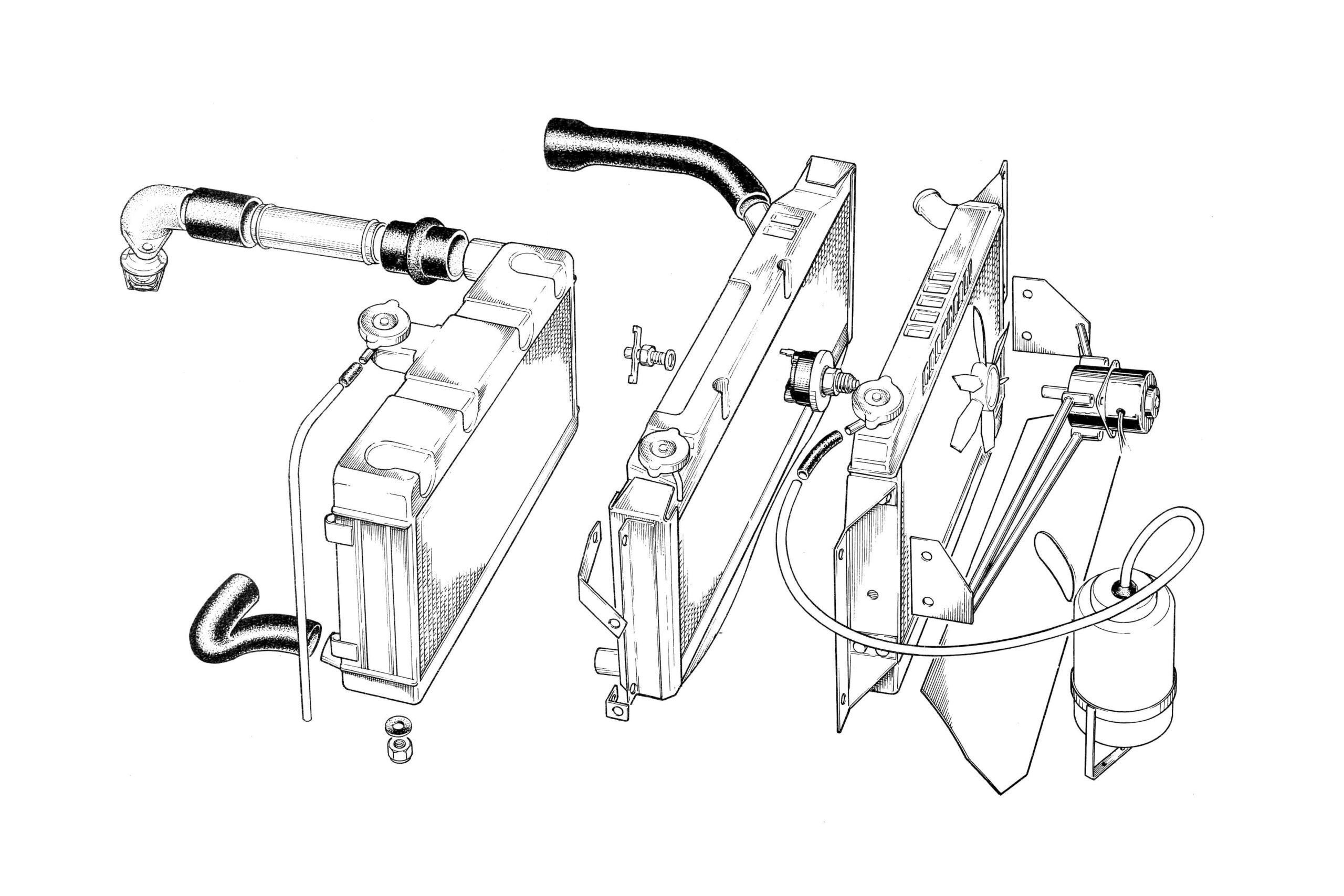 Lotus Elan Cooling Radiator Diagram