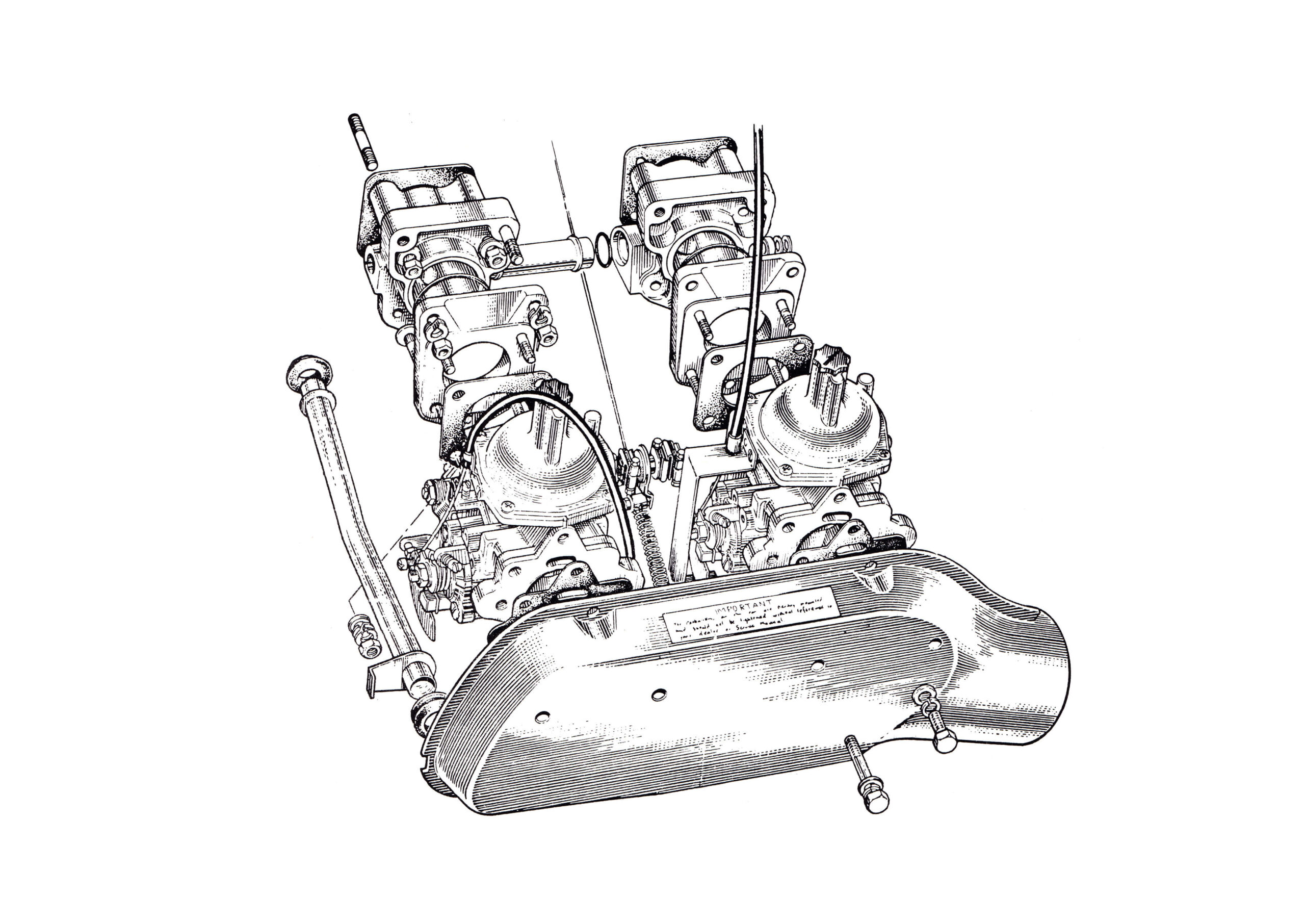 Lotus Elan Carburettor, Air Filter & Air Box Diagram