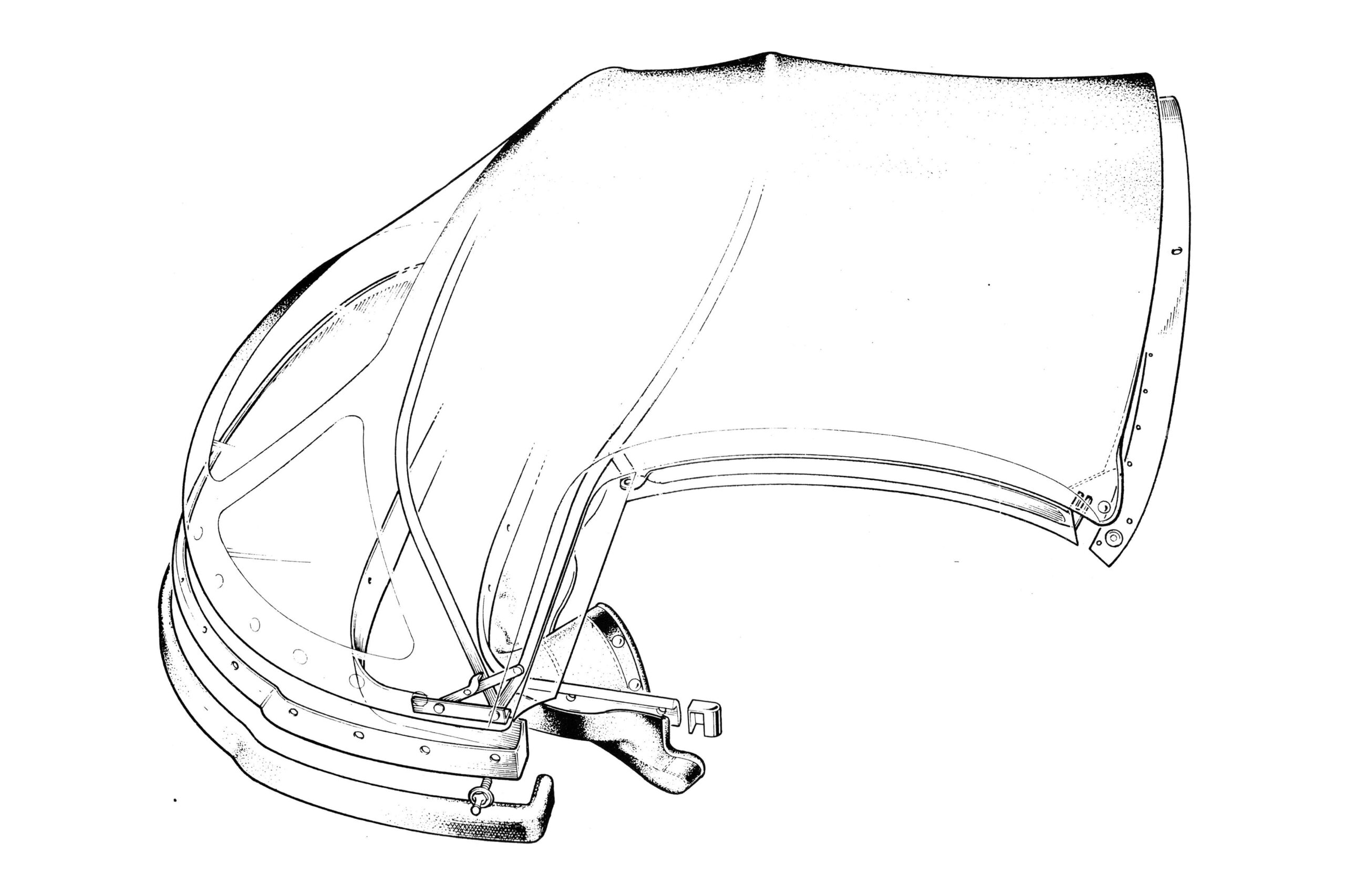 Lotus Elan Soft Top / Hard Top Diagram